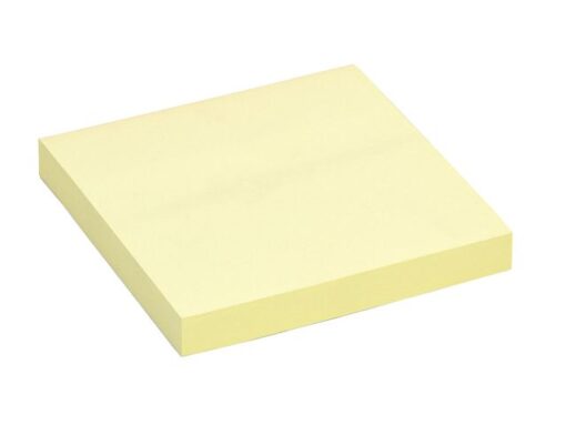 Zelfklevende notes geel 76 x 76 mm - 6 stuks