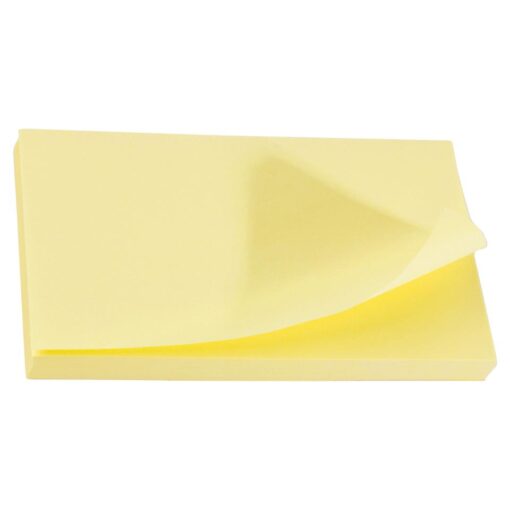 Zelfklevende notes geel 76 x 127 mm - 6 stuks