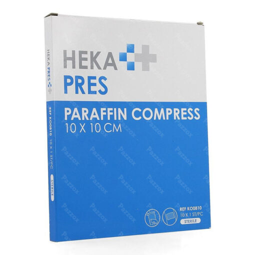 HEKAPRES zalfkompres STERIEL 10x10cm verpakt per 10 stuks