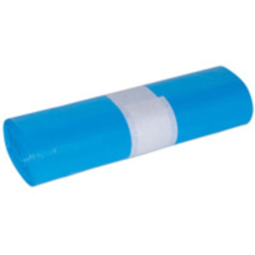 Afvalzak LDPE 70 x 110 cm Blauw T60 120L doos 10 rollen x 20 stuks