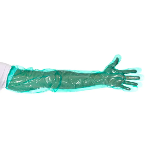 Veterinaire handschoenen groen - 100 stuks