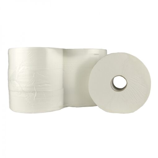 Toiletpapier Jumbo Maxi rol 2 laags Eco 380 mtr - 6st