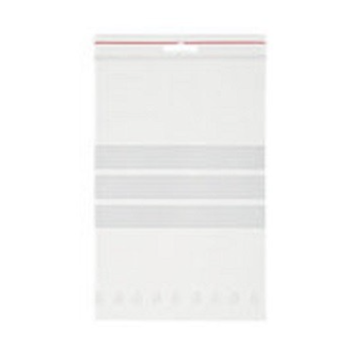 Gripzakjes transparant met schrijfvlak - 40 x 60mm - 100 stuks