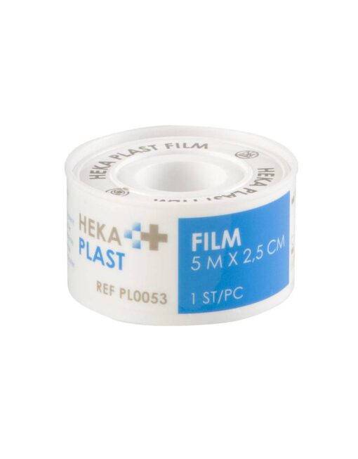 Heka film Hechtpleister PE Tape 5 m x 2,5 cm niet-steriel - 12 st