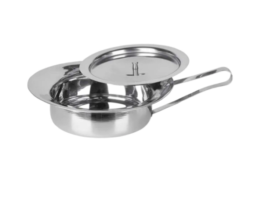 Bedpan ondersteek RVS met deksel