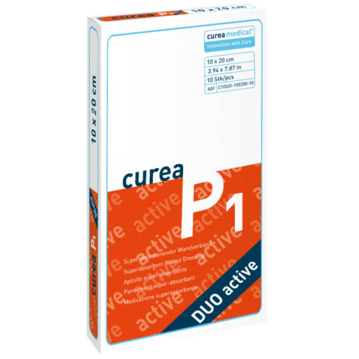 Curea P1 SuperCore® Wondverband Duo Active 10 x 20 cm  - 10 Stuks