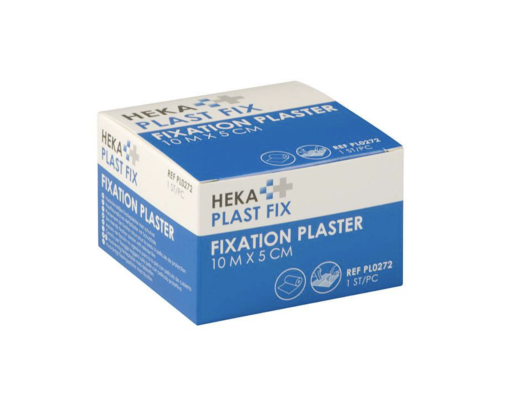 Hekaplast fixatiepleister 10m X 5cm - per rol