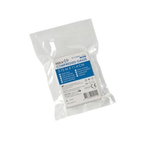 Heka geperst gaas 3,75 x 11,4 cm - 100 stuks