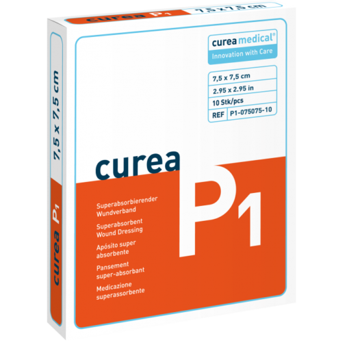 Curea P1 SuperCore® wondverband 7,5 x 7,5 cm steriel