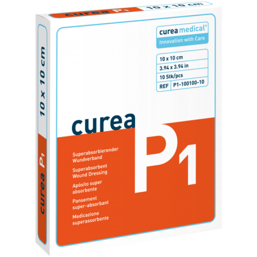 Curea P1 SuperCore® wondverband 10 x 10 cm steriel - 10 stuks