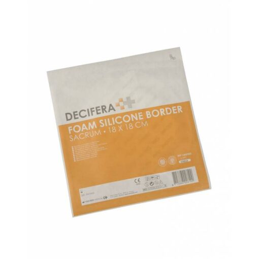 Decifera Foam Silicone Border Sacrum 18 x 18 cm -  5 stuks