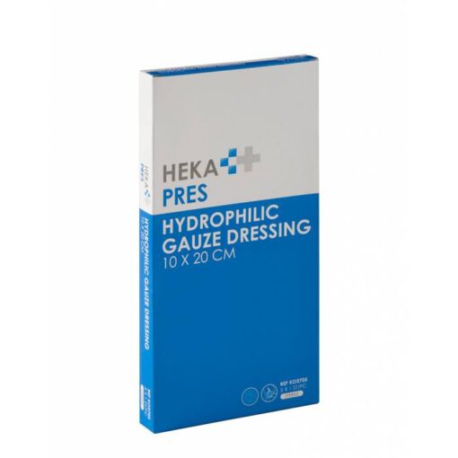 Heka Pres hydrofiel gaaskompres 10 x 20 cm steriel (12 lagen) - 5 stuks
