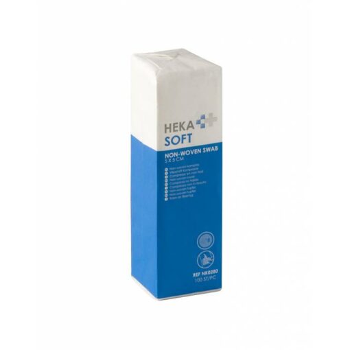 Heka Soft non-woven kompres 5 x 5 cm niet steriel (8 lagen) - 100 stuks
