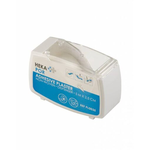 Heka Por non-woven hechtpleister dispenser 5 m x 2,5 cm niet-steriel - 6 stuks