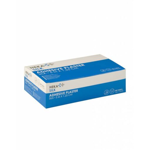 Heka Silk Hechtpleister Ring 5 m x 1,25 cm niet-steriel - 18 stuks - Afbeelding 2