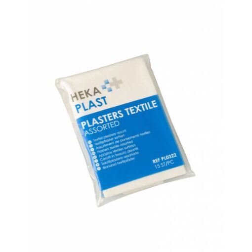 Heka plast textiel pleisters assorti - 10 zakjes