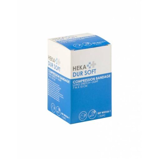 Heka Dur soft compressiezwachtel 7 m x 10 cm niet-steriel