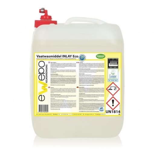 Ewepo Vaatwasmiddel INLAY Eco Can natural dop rood (5L)