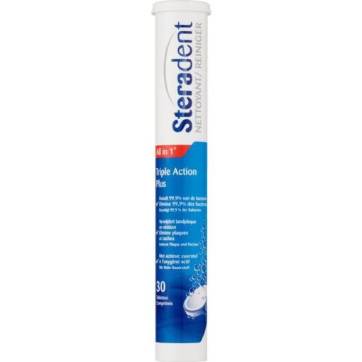 Steradent triple action plus- buisje 30 stuks