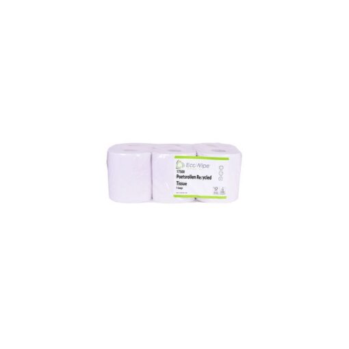 EcoWipe poetsrol midi 1 laags 270m. natuurwit 270 meter x 19 cm breed
