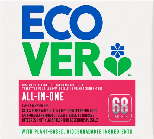 ECOVER Vaatwastabletten ALL-IN-ONE 1,36kg - 68 tabletten