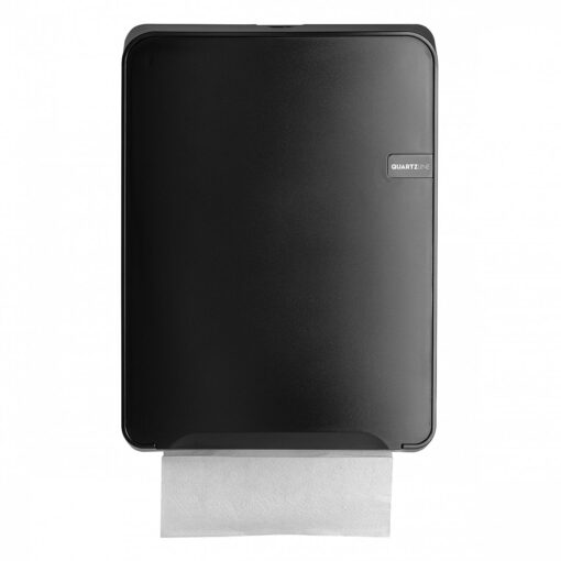 QuartzLine Black Towel Dispenser | multifold