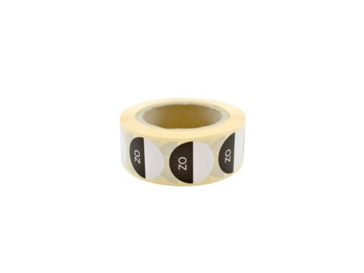 HACCP labels rond Zondag - 1 rol (1000 stickers)