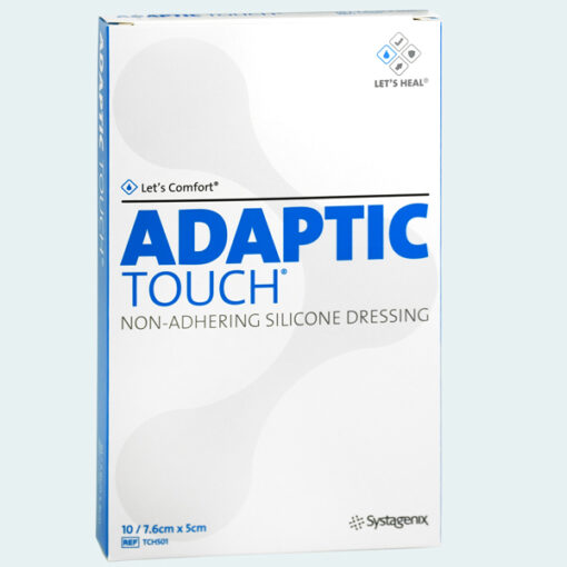 ADAPTIC TOUCH™ silicone wondcontactlaag, 7,6cm x 5cm, steriel - 10 stuks