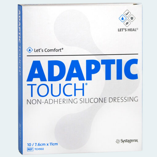ADAPTIC TOUCH silicone wondcontactlaag, 7.6cm x 11cm, steriel - 10 stuks