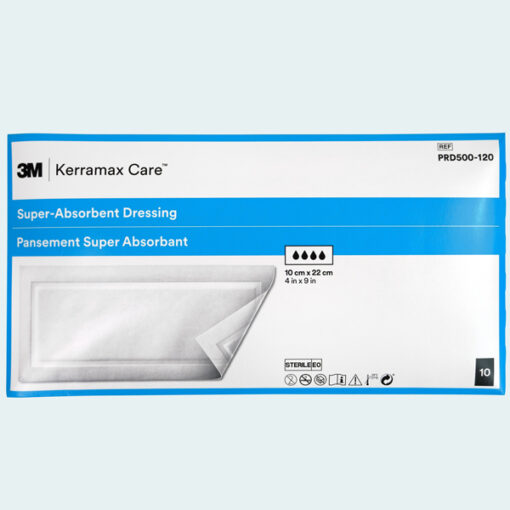 KERRAMAX Care super absorberend verband, 10cm x 22cm, steriel - 10 stuks