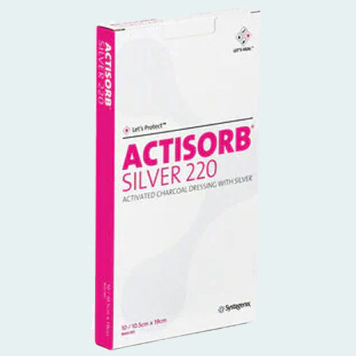 ACTISORB Silver 220 Antimicrobieel bindend verband, 10.5cm x 19cm - 10 stuks