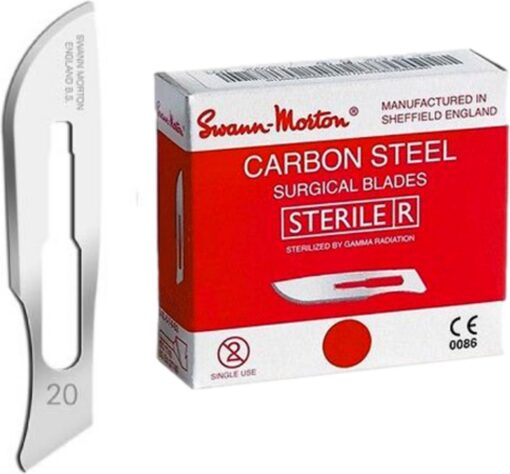 Swann Morton Sterile Blades Ref 0206, No. 4 - 100 stuks