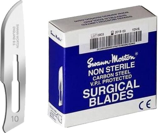 Swann Morton Non sterile blades Ref 0101, No. 3 - 100 stuks