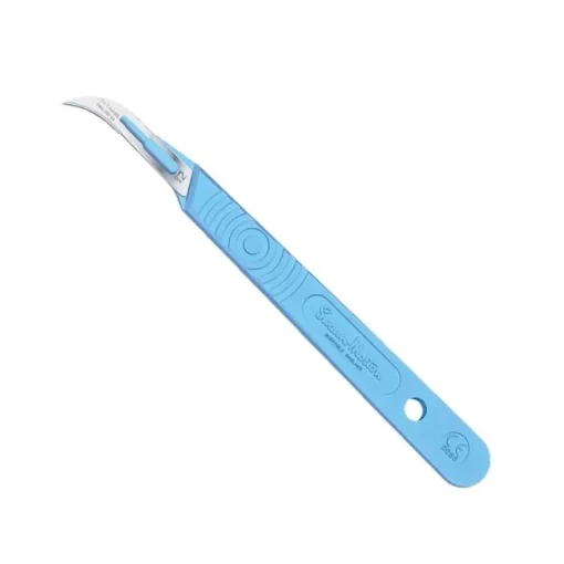 Swann Morton Sterile blades with handle, disposable Ref 0504, No.12 - 10 stuks - Afbeelding 2