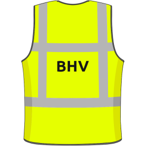 BHV veiligheidshesje geel maat M/L