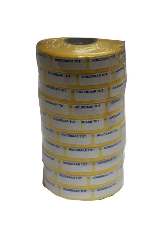 Houdbaar tot stickers - 1 rol (1000 stickers)
