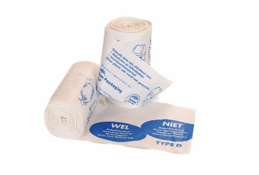 HDPE Zak Type D INCO Wit 60x80 - 250 stuks
