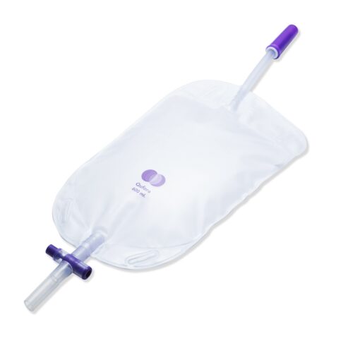 Qufora urine beenzak 50 cm variabele slang 600 ml - 100 stuks