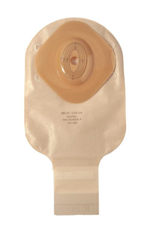 Ileomate 1-delige convex ileozak ruit kijkvenster beige