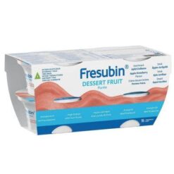 Fresubin dessert fruit Purée appel-aardbei cupje - 4 x 125 gram