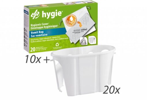 ProHy21® set (20 x Opvangbak) + (10 x opvang braakzakken met absorberende inleggers)
