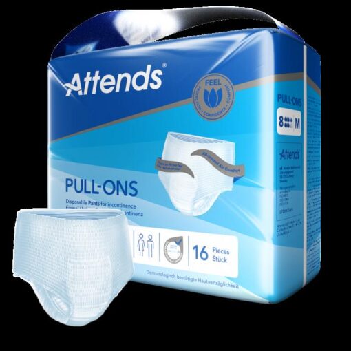 Attends Pull-Ons 8 Medium - 16 stuks per verpakking - Afbeelding 2