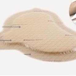 Mepilex border schuimverband met kleefrand 25x22cm sacrum steriel - 5 stuks