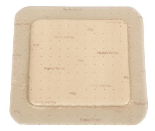 Mepilex border flex schuimverband met kleefrand 20x15cm steriel - 5 stuks