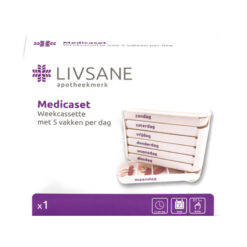 Livsane Medicaset Medicijnenbox Wit 5 vaks