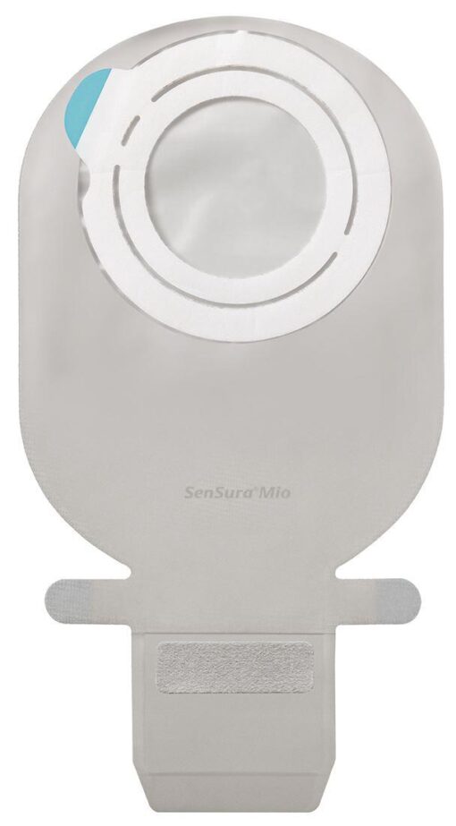 Sensura Mio flex stomazakje 2 delig open zakje met kijkvenster Neutraal grijs, cirkelfilter 500. 50 mm - Maxi