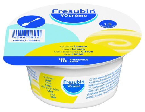 Fresubin YOcrème Citroen cupje - 4 x 125 gram