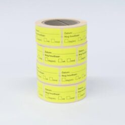 Houdbaarheid stickers op rol - 250 etiketten
