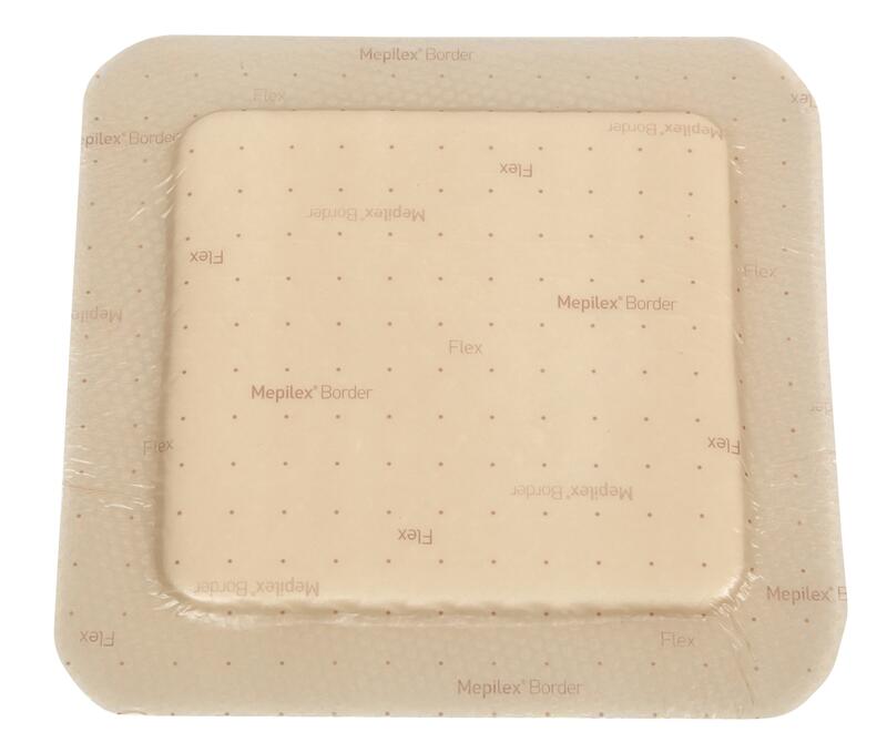Mepilex Border Flex Absorberend Schuimverband Met Siliconen Contactlaag 7,5x7,5cm 595277 Steriel - 9 stuks