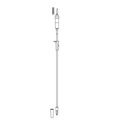 Codan Urologisch spoelsysteem, geintegreerde druppelkamer, trapconnector. lengte 180cm. - per stuk